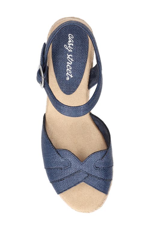 EASY STREET EASY STREET MIRAMAR ANKLE STRAP WEDGE SANDAL