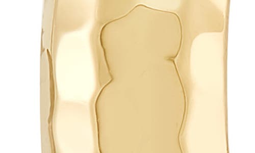 Frankie & Zoe Hammered Hoop Earrings In Gold
