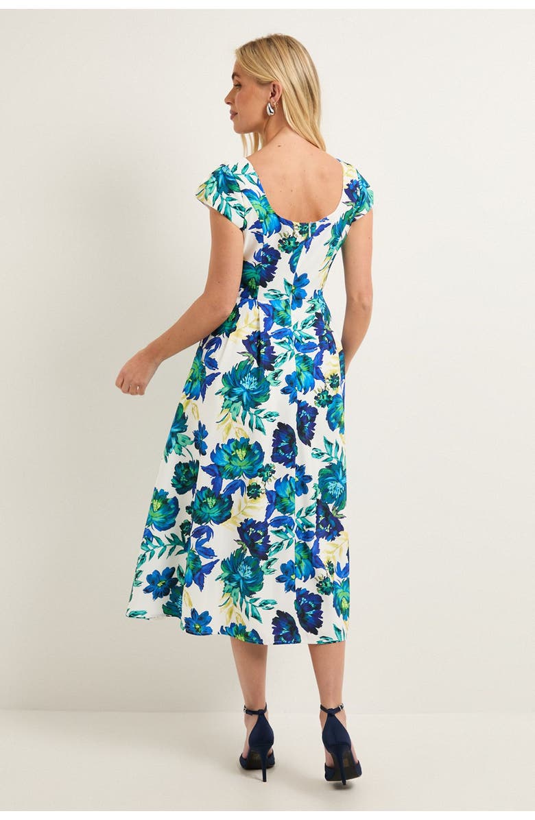 Wallis Ottoman Fit & Flare Midaxi Dress, Alternate, color, Ivory