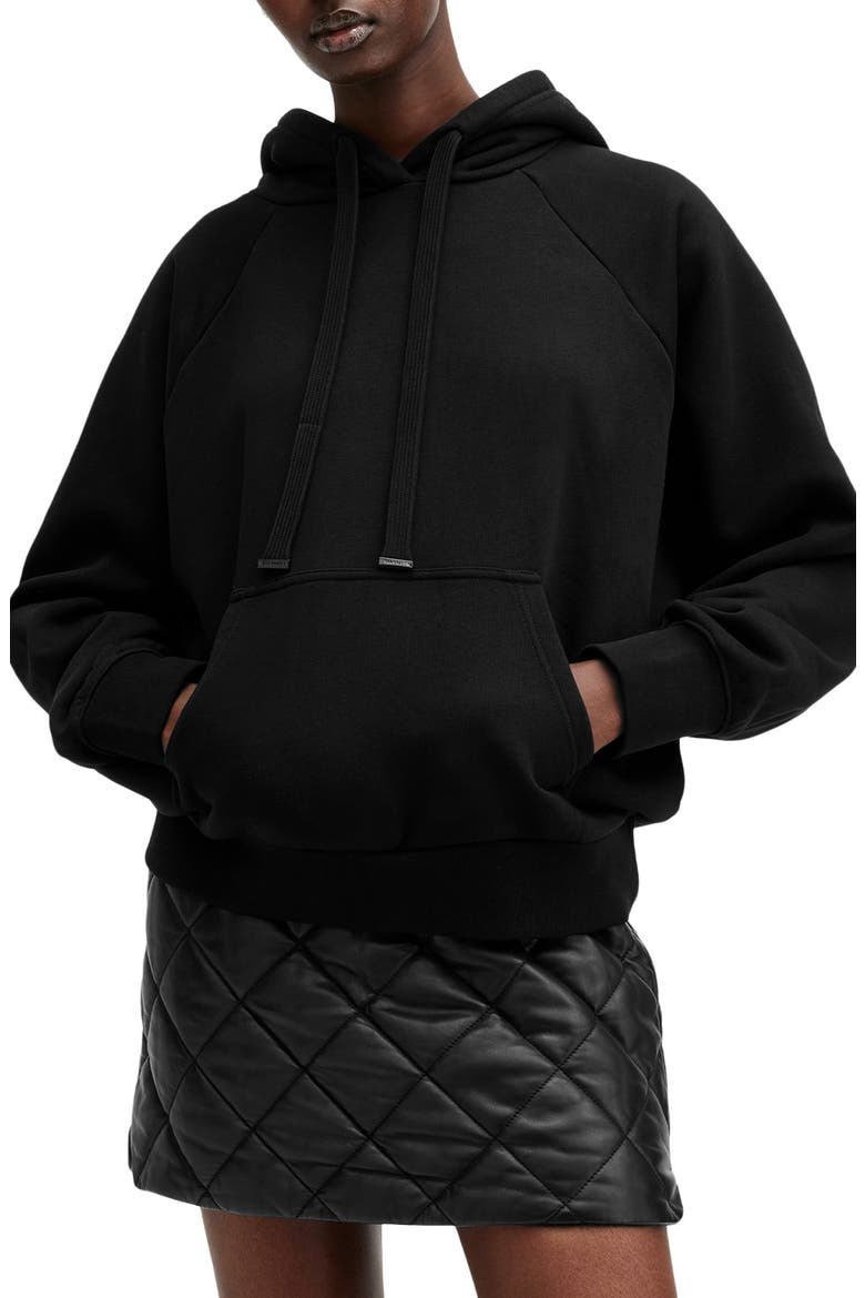 Talon Underground Sequin Logo Hoodie, Main, color, BLACK