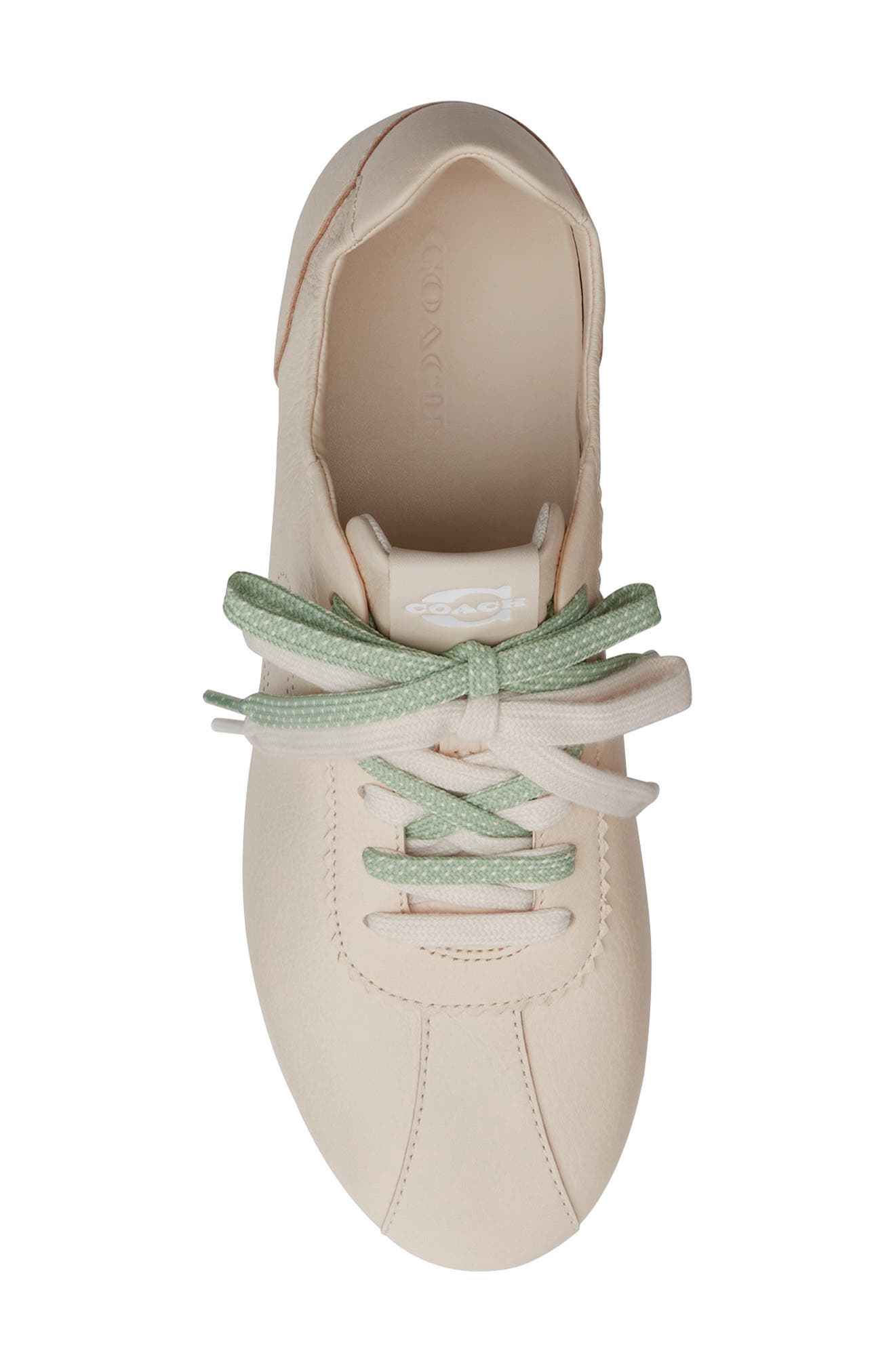 COACH Lace Up Sneaker, Alternate, color, Chalk