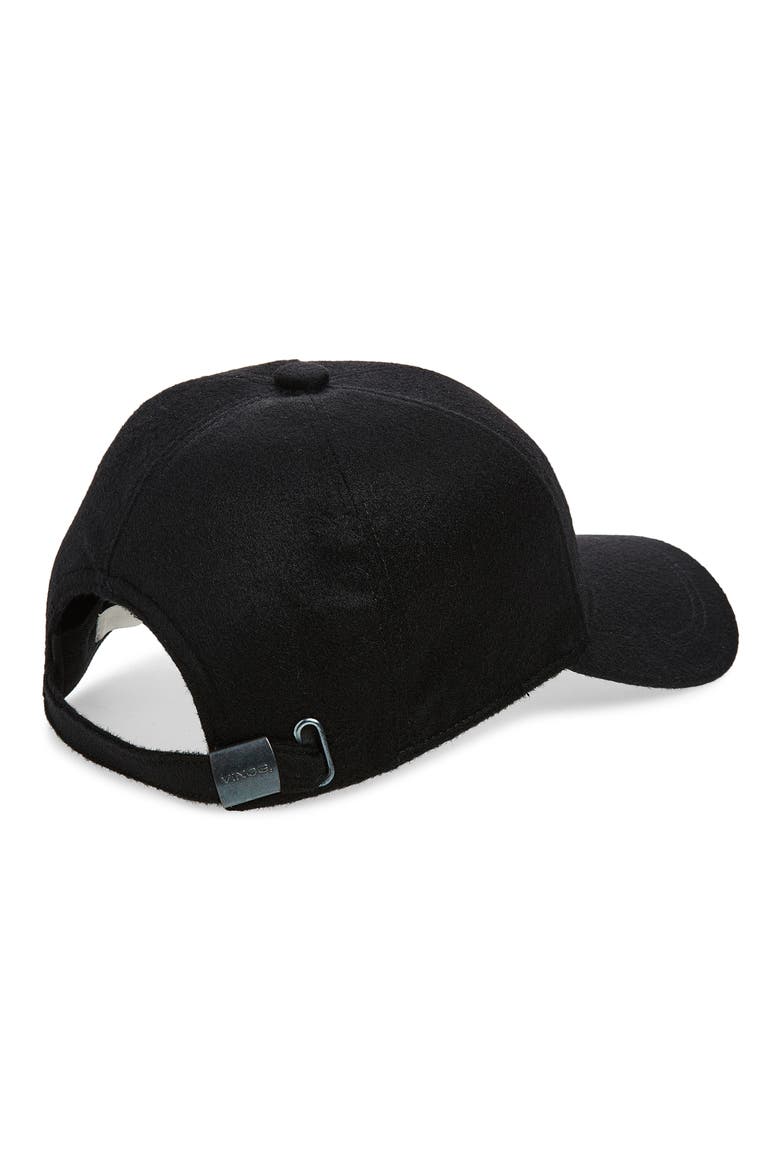 Cashmere Baseball Cap, Alternate, color, BLACK