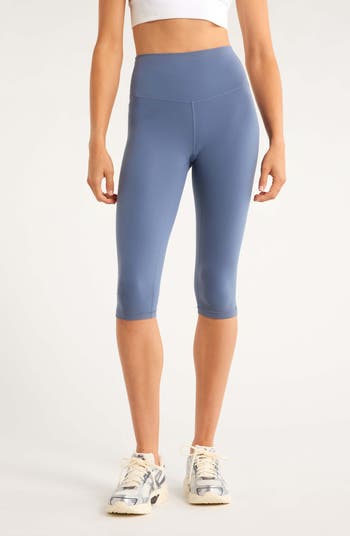 Zella Studio Luxe High Waist Capri Leggings | Nordstrom