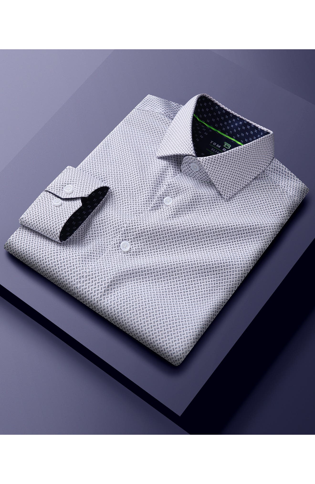 Regular Fit Performance Stretch Long Sleeve Button Front Shirt - image 2