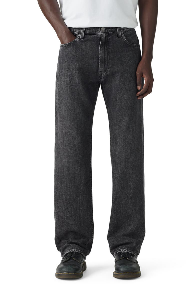 555™ Relaxed Straight Leg Cotton & Linen Jeans, Main, color, WE GOOD IN THE WEST LTWT