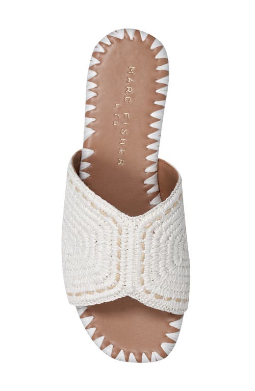 Marc Fisher Ltd Nottie Slide Sandal In Ivory