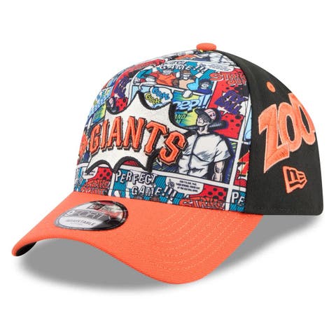 Men's New Era Black/Orange San Francisco Giants 2025 MLB Diamond Hero Edition A-Frame 9FORTY Adjustable Hat
