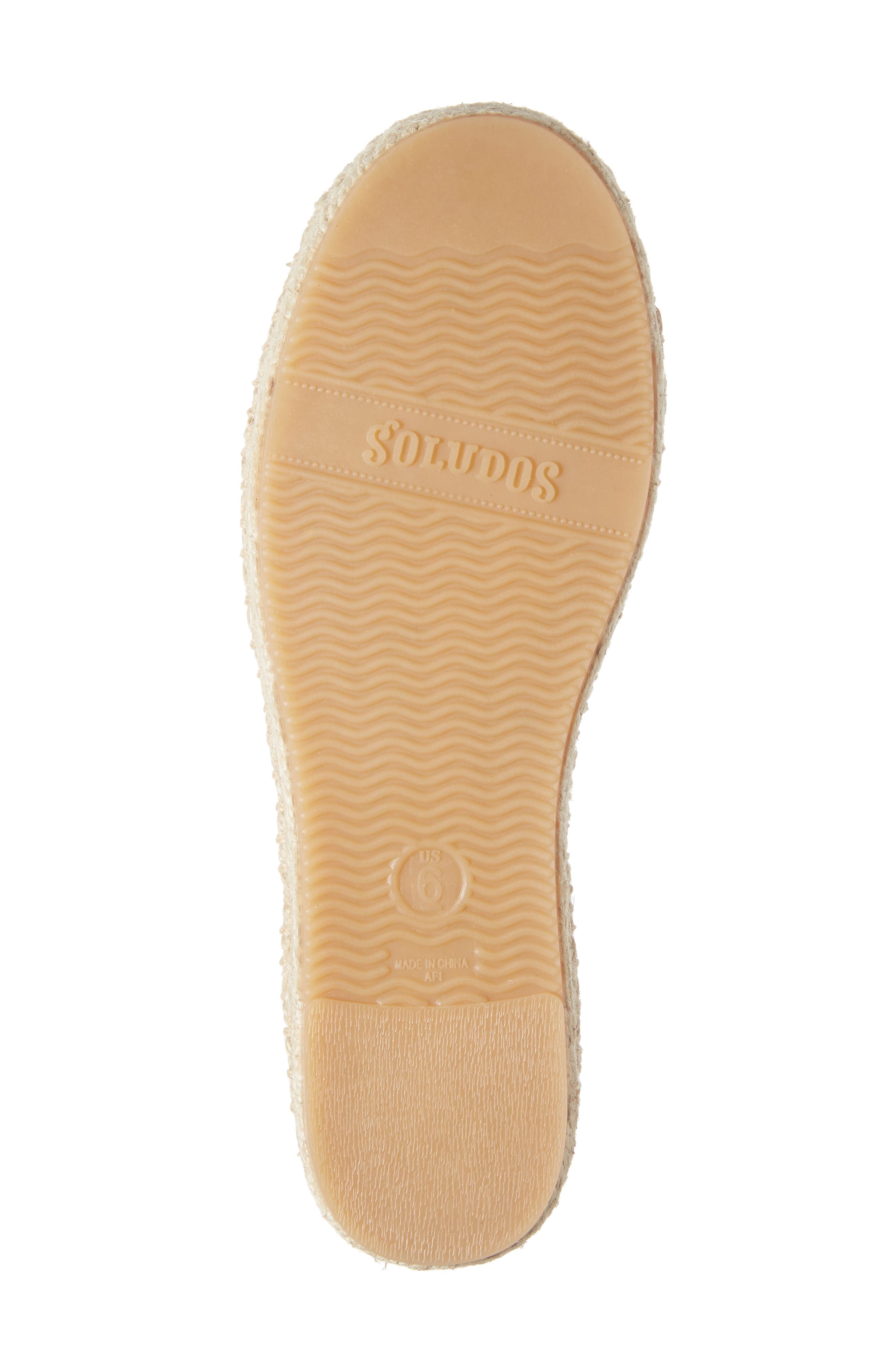 Soludos Cadiz Wave Platform Ankle Strap Sandal, Alternate, color, 