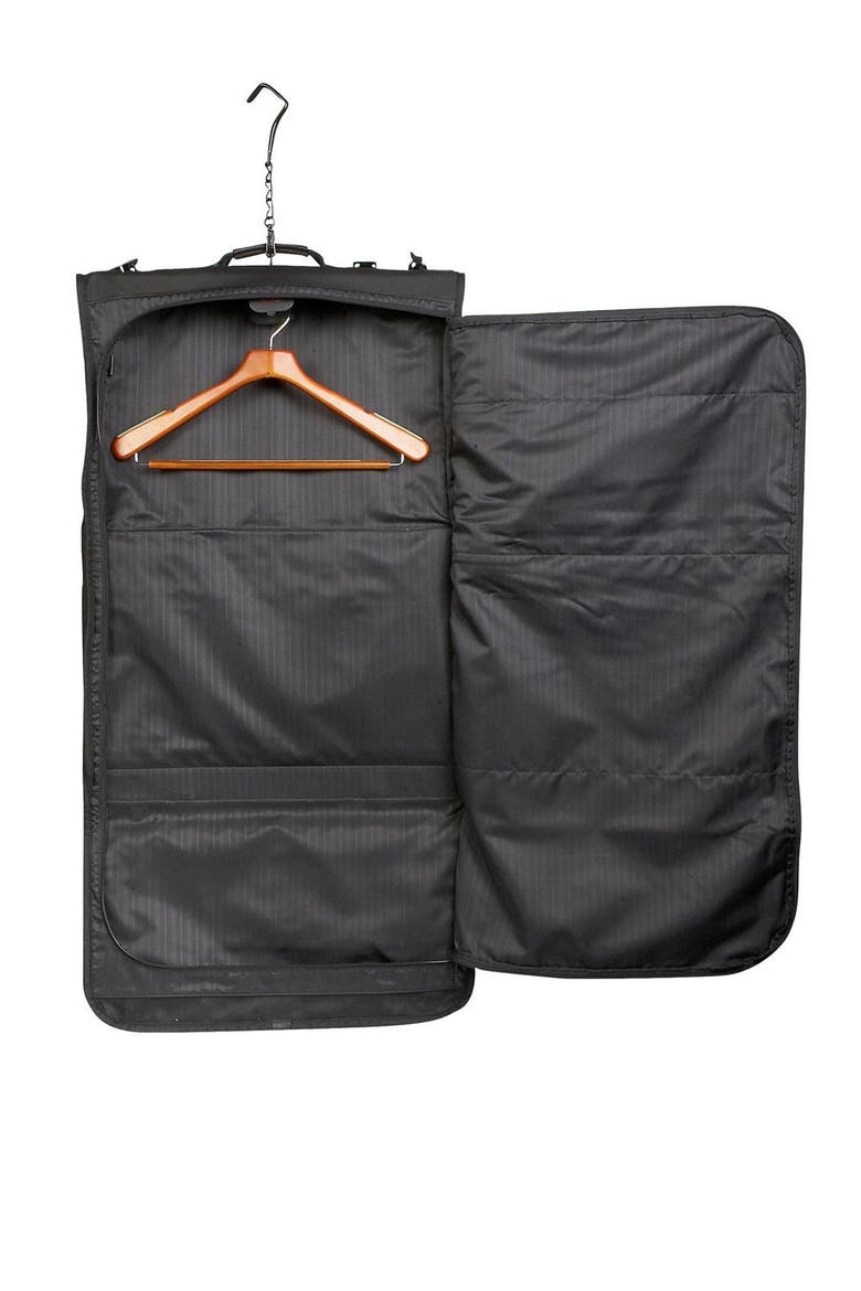 'Alpha 2' Trifold Carry-On Garment Bag, Alternate, color, BLACK