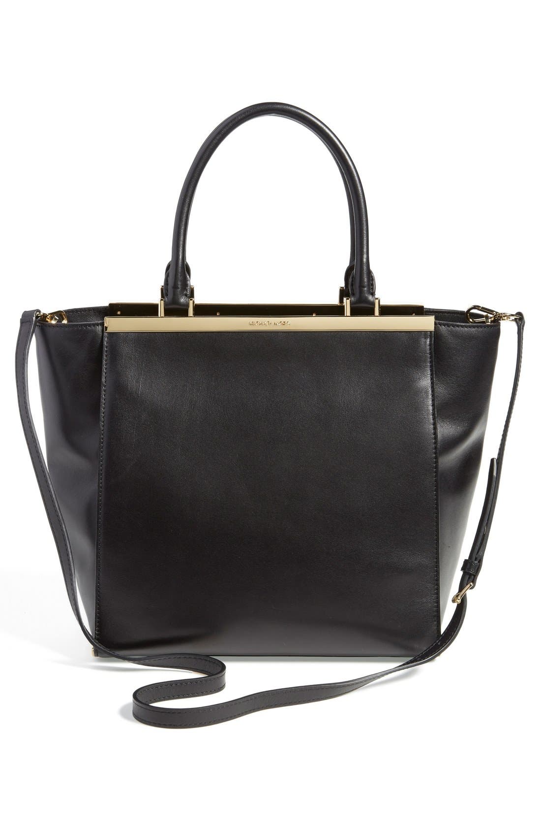 MICHAEL Michael Kors 'Large Lana' Leather Tote, Alternate, color, 