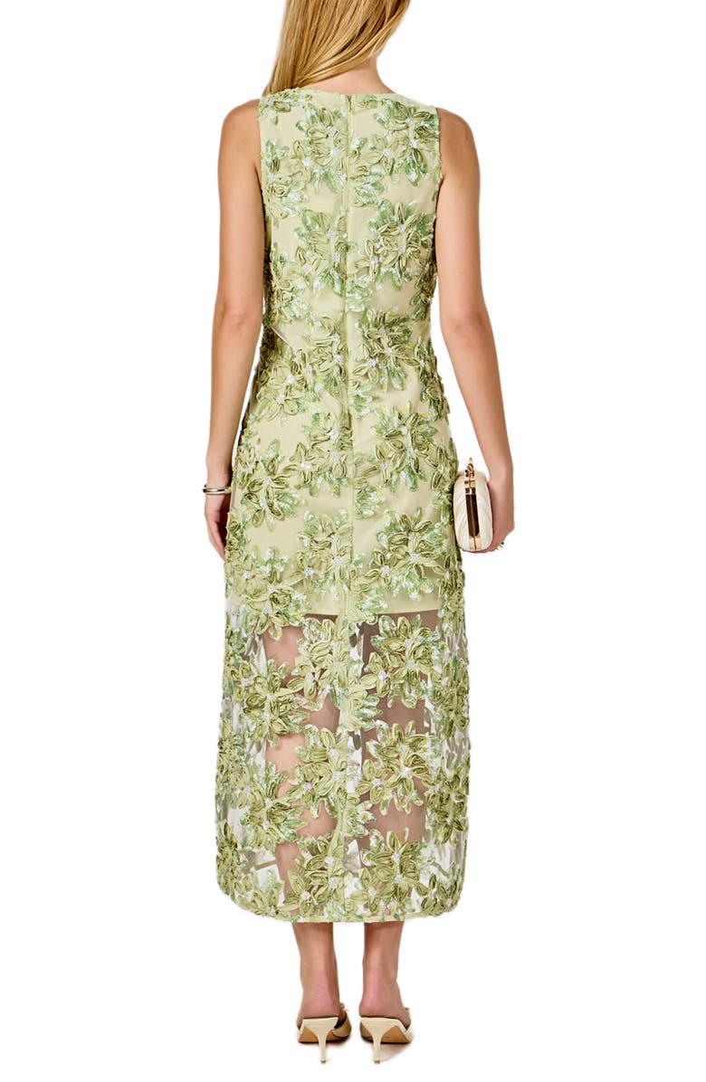 Endless Rose Texture Sleeveless Maxi Dress, Alternate, color, Sage