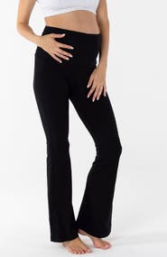 Angel Maternity New Deluxe Flare Black Legging