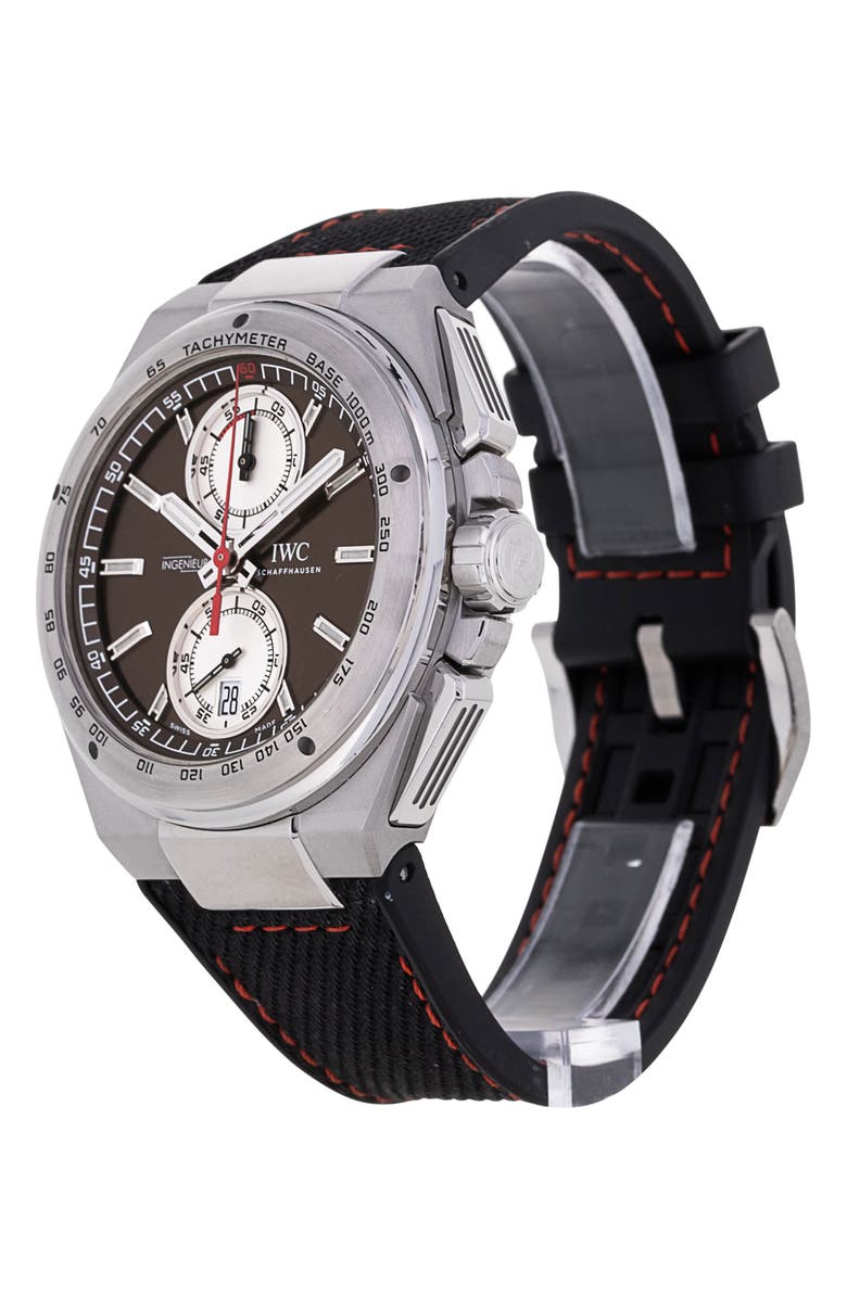 Watchfinder & Co. IWC Preowned 2013 Ingenieur IW378511 Limited Edition Chronograph Rubber Strap Watch, 45mm, Alternate, color, Brown