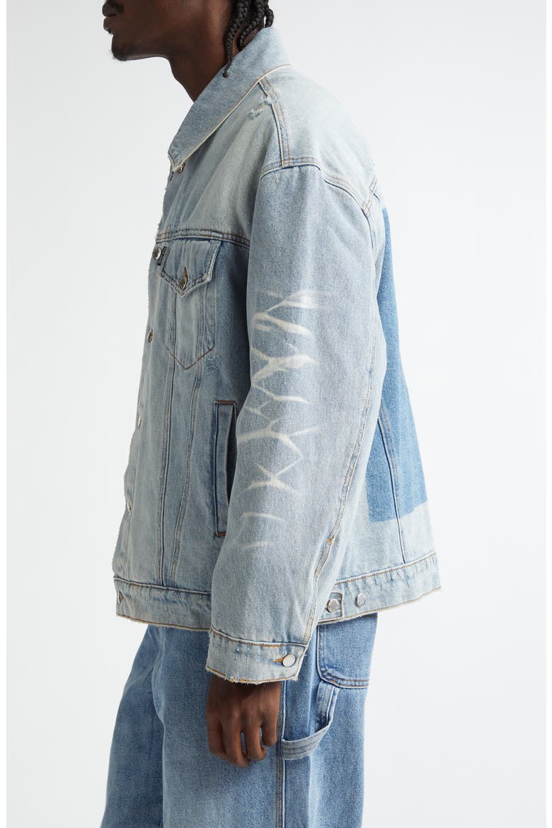 Jailhouse Quilted Lining Denim Jacket, Alternate, color, BEACH BLUE