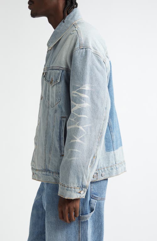 Noon Goons Jailhouse Quilted Lining Denim Jacket In Blue
