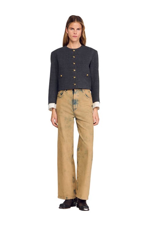 Rhinestone tailored jacket