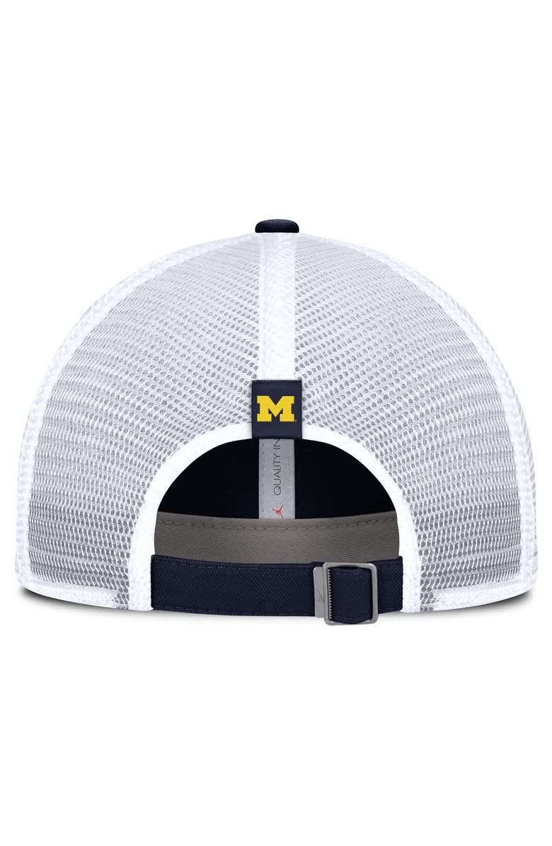 Jordan Brand Men's Jordan Brand Navy/White Michigan Wolverines Club Trucker Adjustable Hat, Alternate, color, Navy
