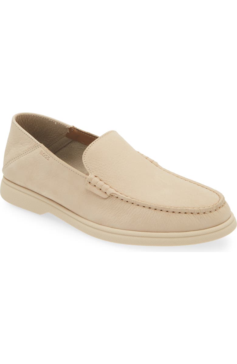BOSS Sienne Moc Toe Loafer, Main, color,