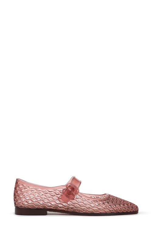 Sam Edelman Michaela Jelly Mary Jane Flat Pink Lily Jelly In Pink Lily