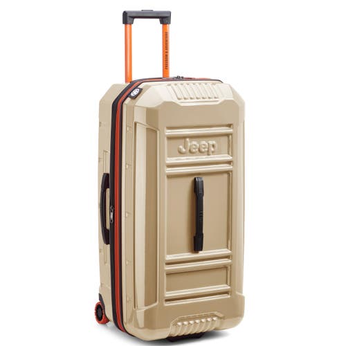 Jeep Jh003b Checked-large 30 Inch Hardside Expandable Luggage With Two Wheels In Sand