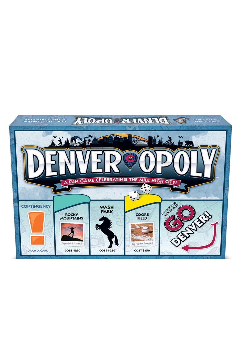 Denveropoly Themed Family Board Game, Ages 8+, Alternate, color, Multicolored