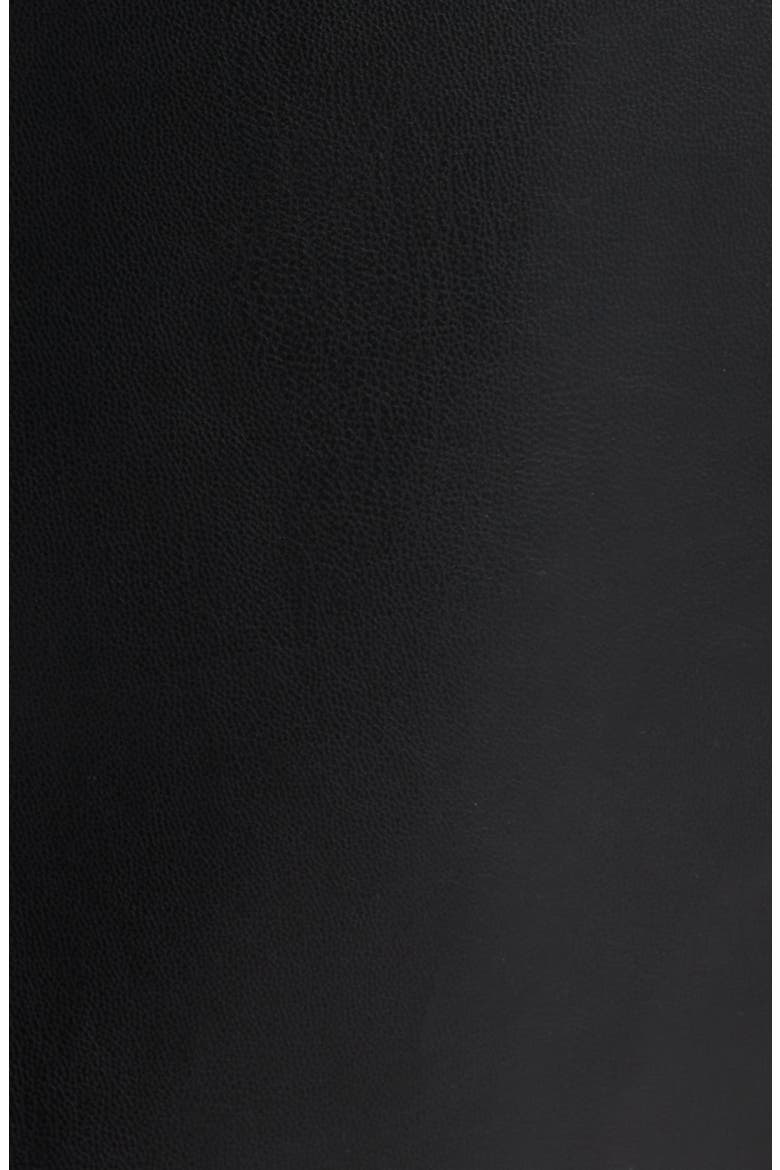 The Emberly Faux Leather Midi Skirt, Alternate, color, NOIR