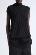 Rick Owens Babel Cashmere & Silk Ribbed Sweater