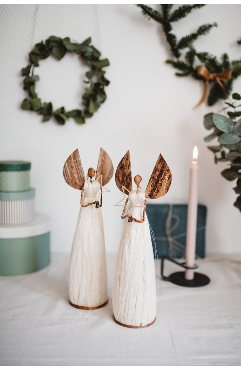 Others Trade for Hope White Angel Figure, Alternate, color, Natural