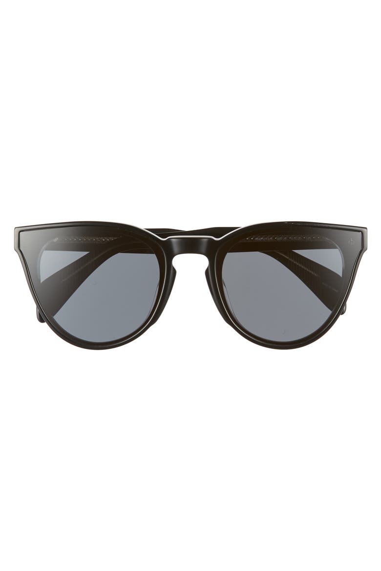 61mm Cat Eye Sunglasses, Alternate, color, BLACK