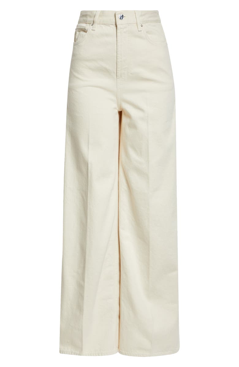 TOTEME Wide Leg Denim Pants, Alternate, color, Ecru