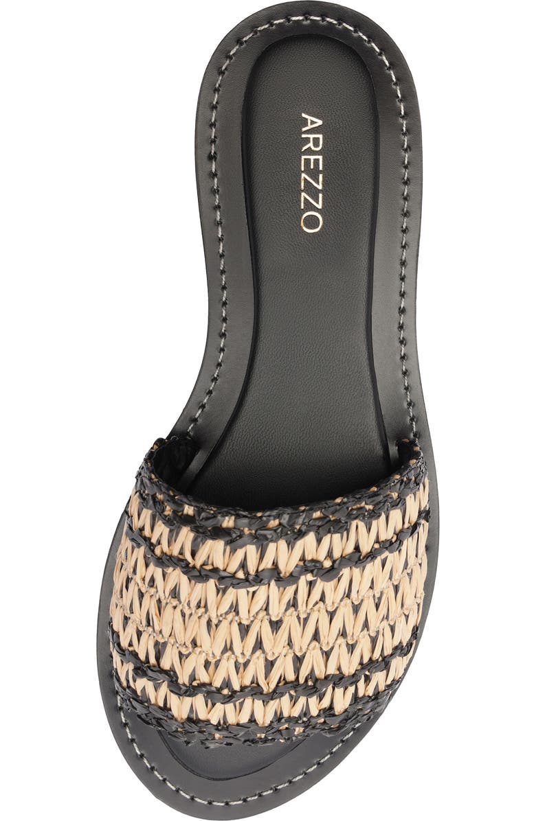 Arezzo Liz Slide Sandal, Alternate, color, Natural Black