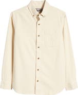 Schott NYC Heather Flannel Long Sleeve Button-Up Shirt
