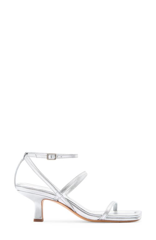 Vince Callie Kitten Heel Sandal In Silver