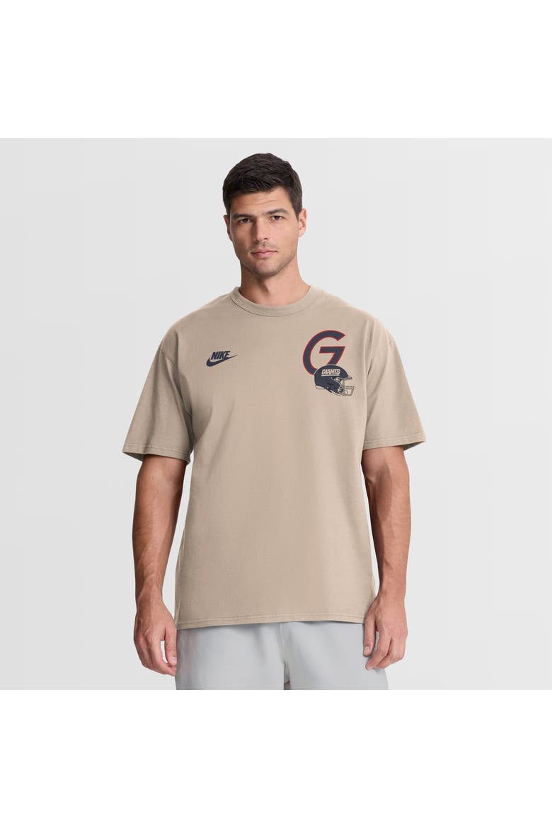 Men's Nike Sand New York Giants Night Primary Max90 T-Shirt, Main, color, Sand