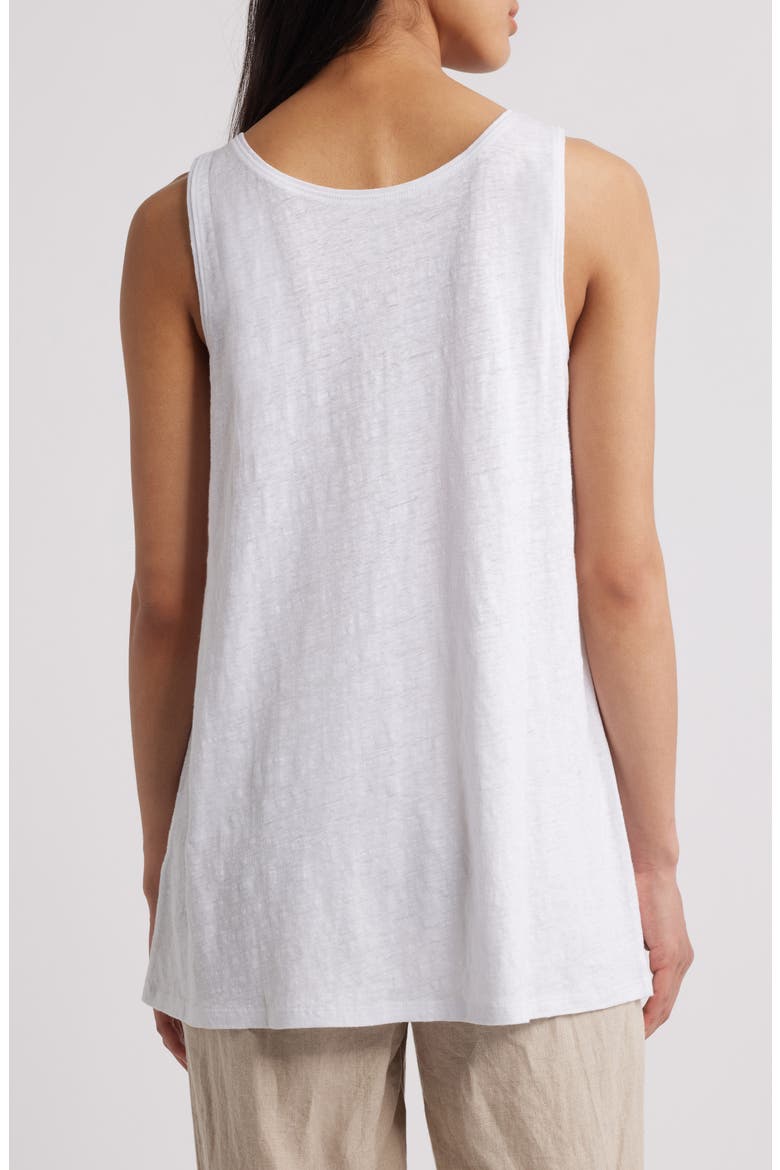Organic Linen Tank, Alternate, color, WHITE
