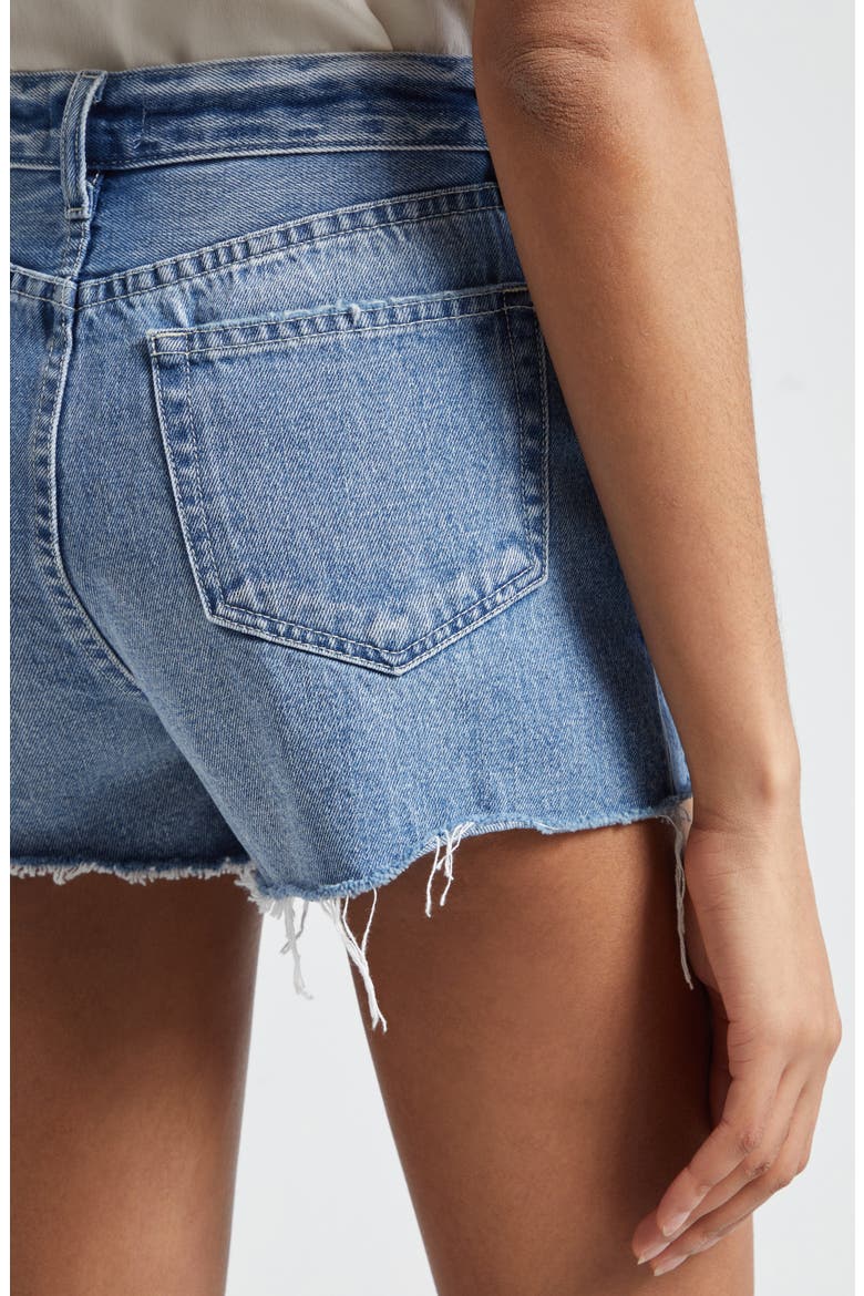 Beck High Waist Cutoff Denim Shorts, Alternate, color, SANTEE DESTRUCT