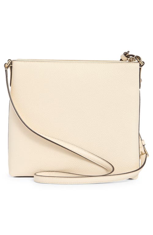 Kate Spade New York Jackson Top Zip Leather Crossbody Bag In Parchment