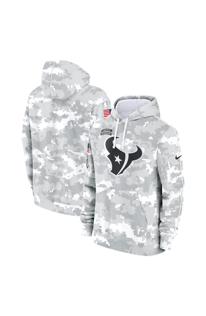 Nike Men's Nike Arctic Camo Houston Texans 2024 Salute to Service Club Fleece Pullover Hoodie, Main, color, 