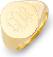 Brook and York Claire Personalized Monogram Signet Ring