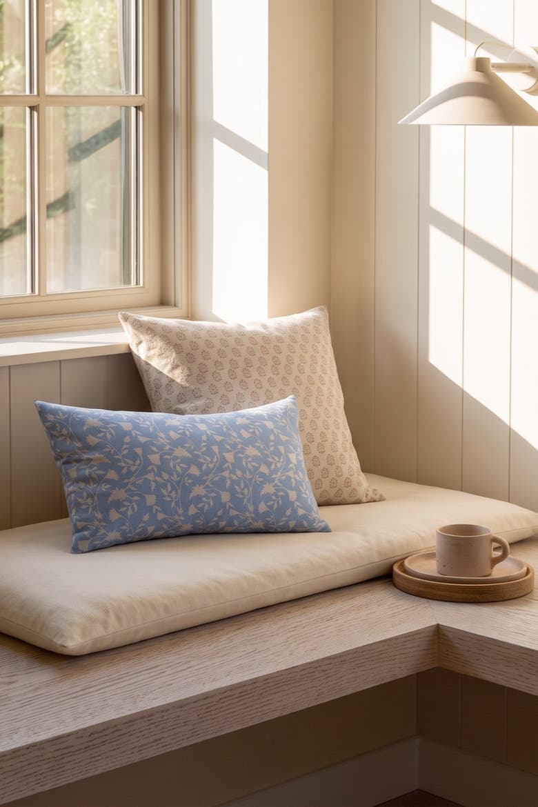 Lisel Lumbar Pillow Cover, Alternate, color, Chambray Blue