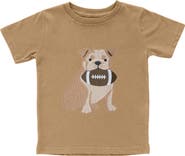 Sweet Wink Bulldog Football Patch Short Sleeve T-Shirt