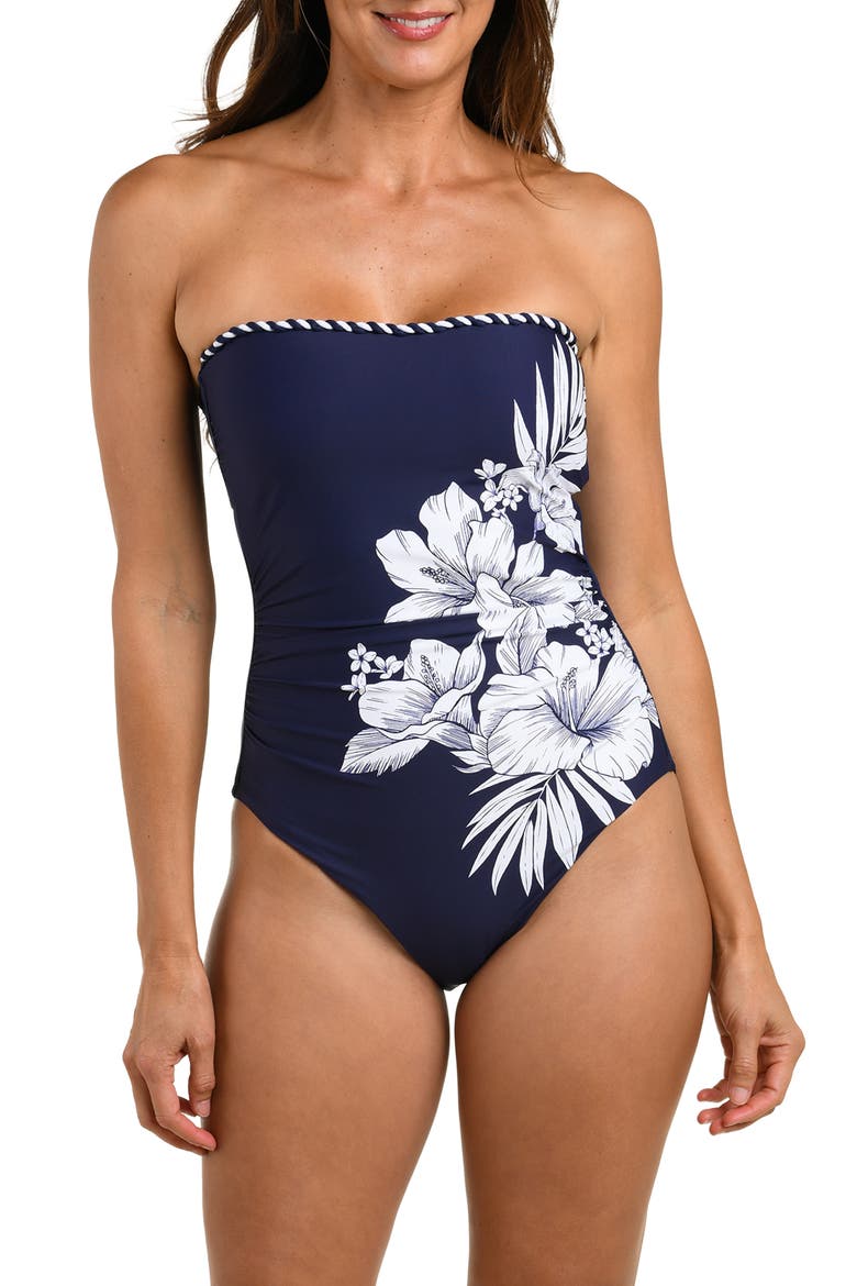 Mariner One-Piece Swimsuit, Alternate, color, INDIGO