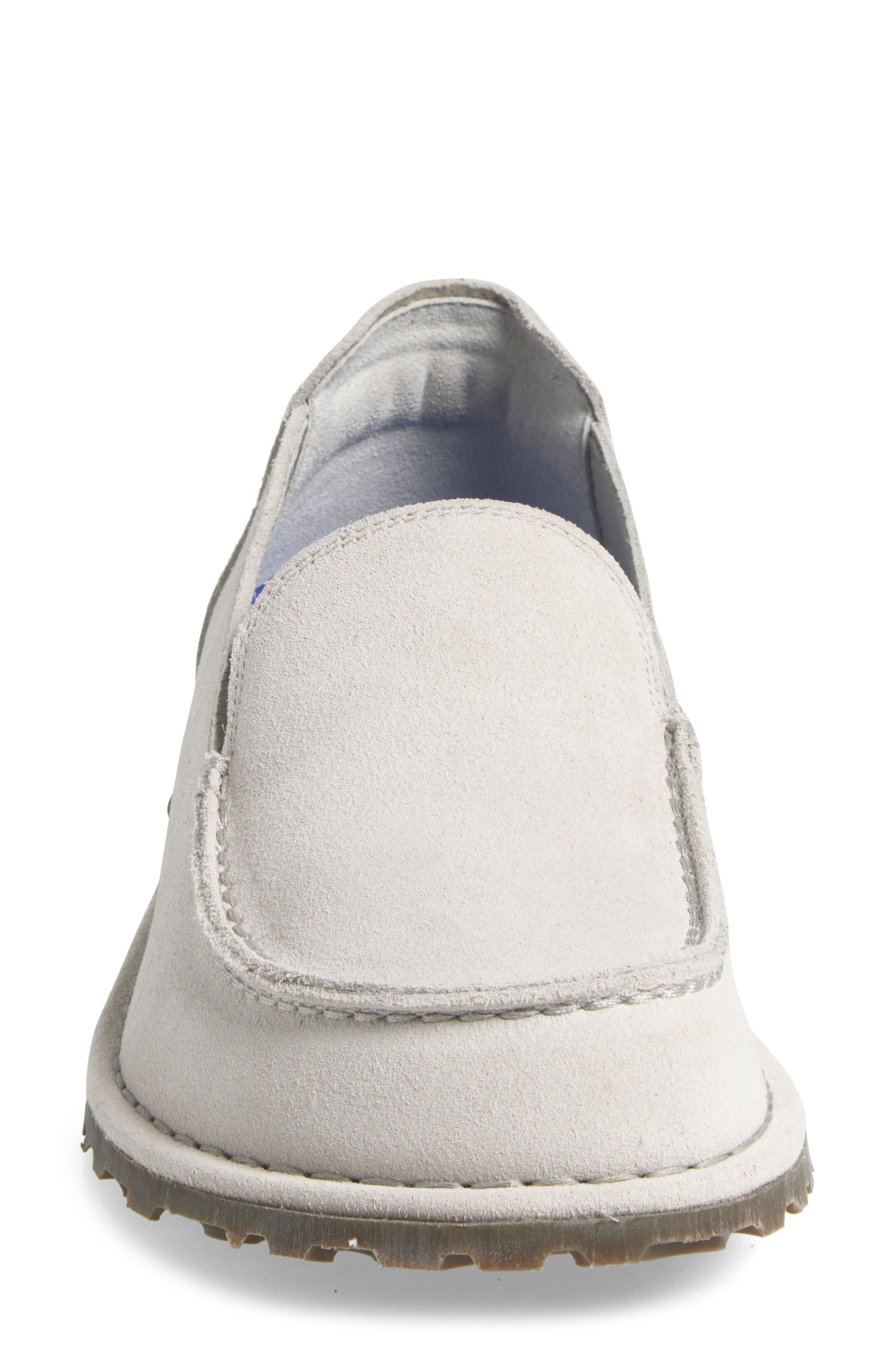 Birkenstock Utti Moc Toe Loafer, Alternate, color, Antique White