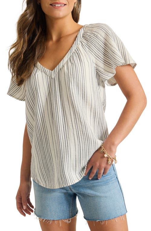 Tommy Bahama Luminous Tide Flutter Sleeve Cotton Top