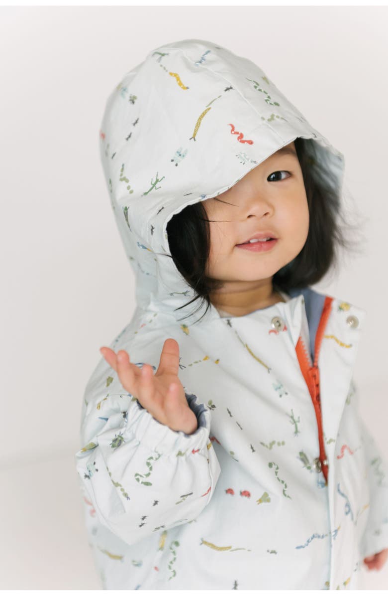 Pehr Kids' Park Rain Suit, Alternate, color, Crawling Critters Blue