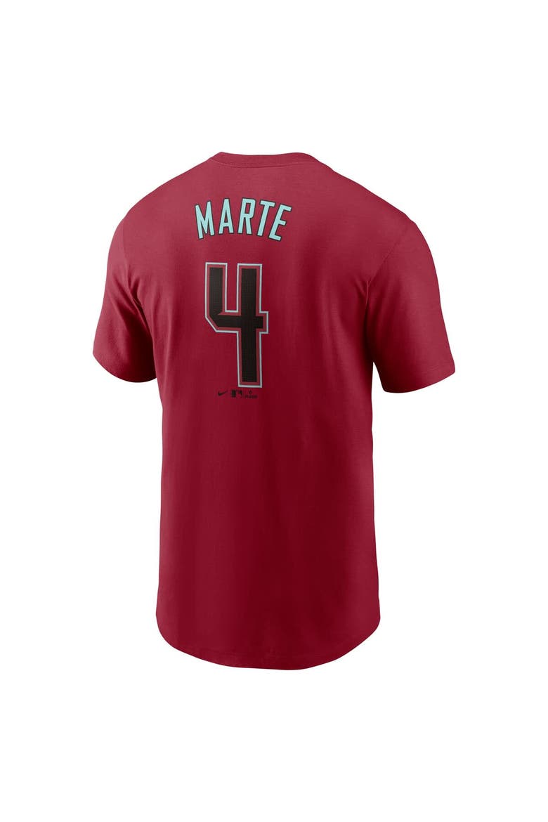 Men's Nike Ketel Marte Red Arizona Diamondbacks Fuse Name & Number T-Shirt, Alternate, color, Red