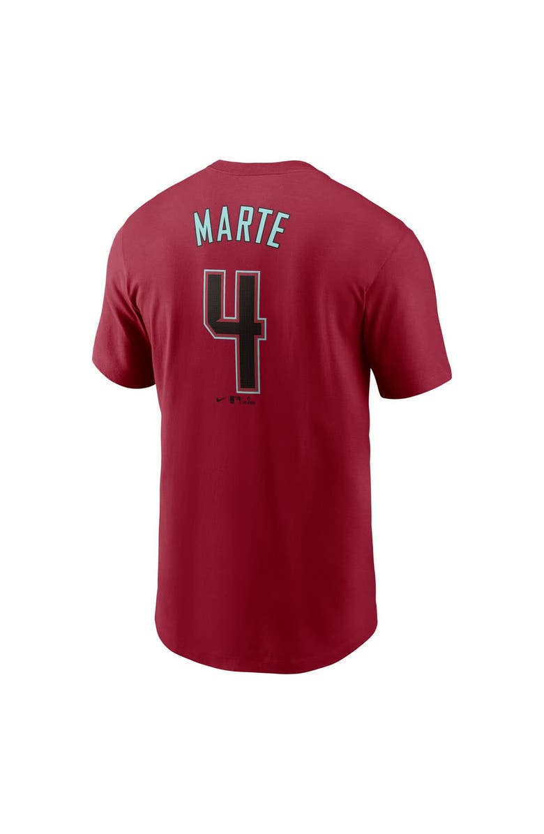 Nike Men's Nike Ketel Marte Red Arizona Diamondbacks Fuse Name & Number T-Shirt, Alternate, color, Red