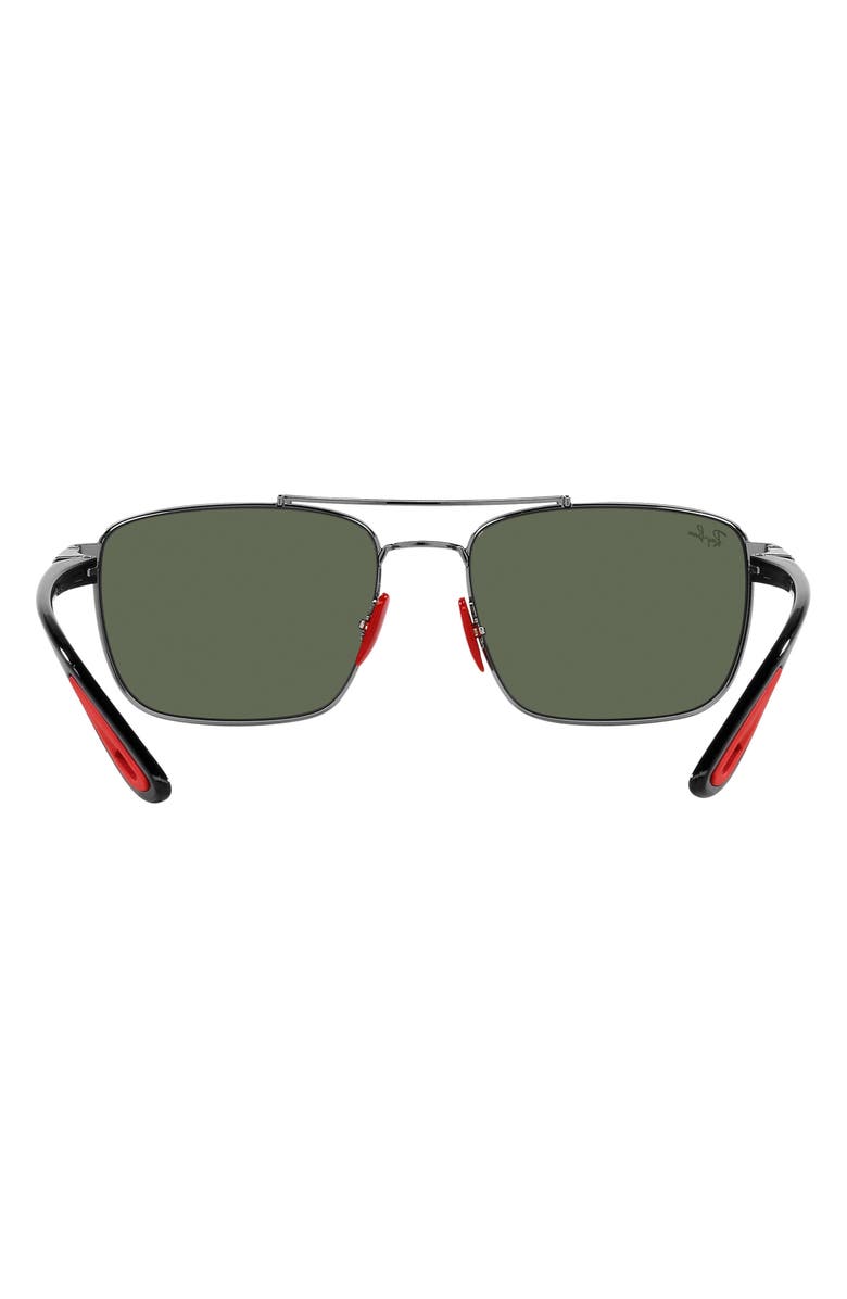 Ray-Ban 58mm Square Sunglasses, Alternate, color, Gunmetal