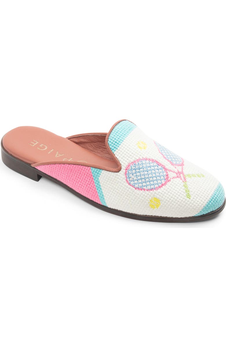 ByPaige Needlepoint Mule, Main, color, White