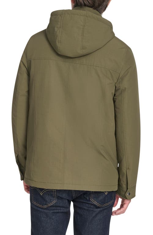 Cole Haan Signature Hooded Waterproof Field Jacket In Green